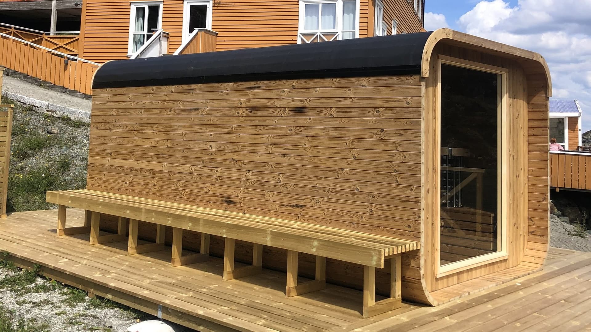 Sauna i havgapet på Røvær - Image