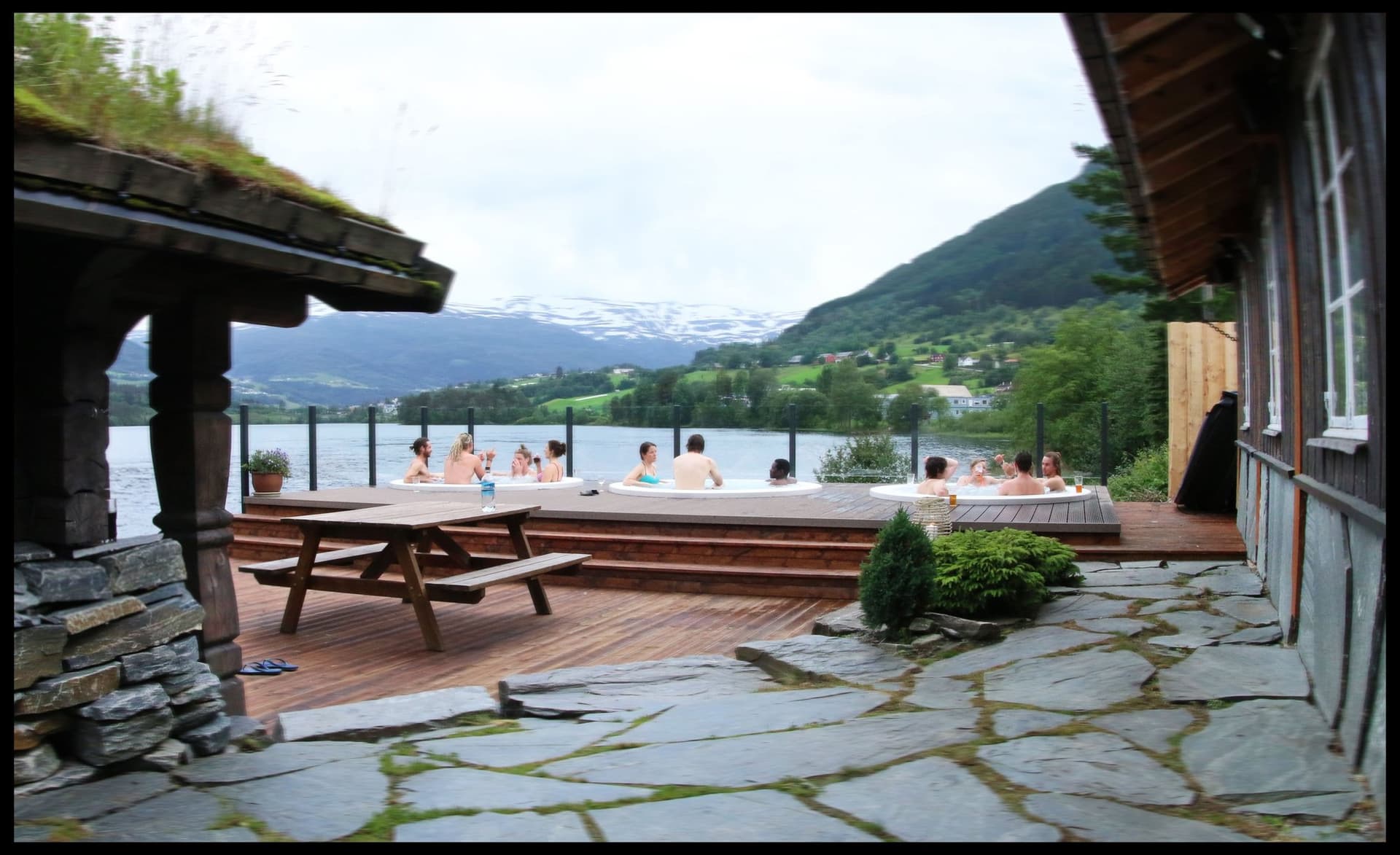 Utandørs boblebad og badstove - Voss Active